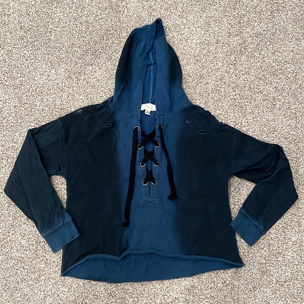 Vintage Havana Blue & Black Tie Dye Sweatshirt